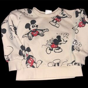 Disney Kids Sweatshirt - Cream and Black with Red Accents